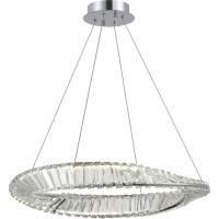 Подвесной светильник ST luce хром/прозрачный led 1x32w 4000k, SL6204.101.01