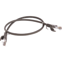 Шнур NIKOMAX U/UTP 4 пары, Кат.5e, 2хRJ45/8P8C, T568B, 7x0,175мм, LSZH, серый, 0,5м NMC-PC4UD55B-ES-005-C-GY