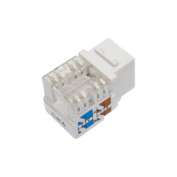 Модуль Keystone NETLAN категория 6, RJ45/8P8C, неэкранированный, белый, 10шт. EC-UKJ-UE2-WT-10
