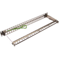 Наборная панель NIKOMAX 19", 1U, металлик NMC-RP48-BLANK-1U-MT