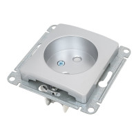 Розетка Systeme Electric (Schneider Electric) GLOSSA без заземления, 16А, алюминий GSL000341