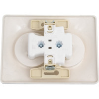 Розетка Systeme Electric (Schneider Electric) GLOSSA двойная без заземления,16А, алюминий GSL000320