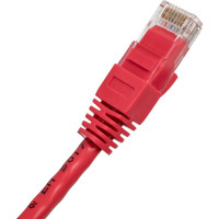 Шнур NIKOMAX, U/UTP 4 пары, Кат.5e, 7х0,205мм, PVC, красный, 0,15м NMC-PC4UD55B-001-RD