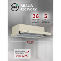 Кухонная вытяжка встраиваемая MBS ARALIA 150 IVORY 6006