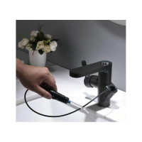 Смеситель с ирригаторм Bronze de Luxe (чёрный) 10188B