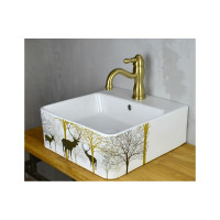 Смеситель для раковины Bronze de Luxe TIFFANY бронза 1901BR