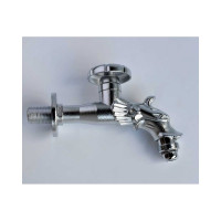 Сливной латунный кран для хамама BRONZE DE LUXE насадка-рассекатель, хром 21601