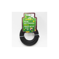 Леска Gold 3 мм, 10 м, витой квадрат для триммера POLYAGRO 7704430