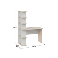 Письменный стол ТриЯ тип 4 дуб сонома/белый ясень 146506
