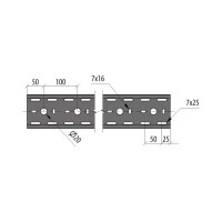 Перфорированный лоток Система КМ 50x150x1,2 L3000 мм Стандарт ПЛЮС INOX304 LPEplus50-150-1.2-3000 INOX304