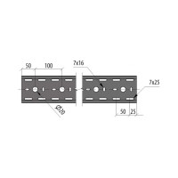 Перфорированный лоток Система КМ 50x100x0,7 L3000 мм Стандарт ПЛЮС INOX304 LPEplus50-100-0.7-3000 INOX304