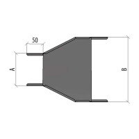 Центральный переходник Система КМ 50х100-200 мм LO10053 PD50-100-200-C