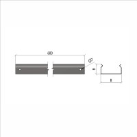 Телескопическое расширение лотка Система КМ ПЛЮС 100х150 PL9777 TRplus100-150