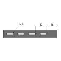 Консоль без опоры Система КМ 500 мм INOX304 LO6334 KBO500 INOX304