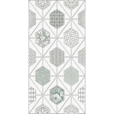 Декор Azori Ceramica 31.5x63 см, devore light geometria 587192002