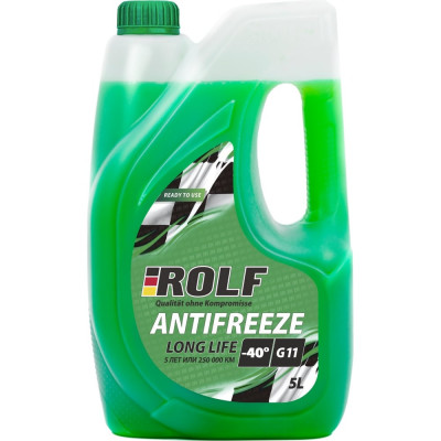 Гибридный силикатный антифриз Rolf Rolf antifreeze g11 green, зеленый 70014