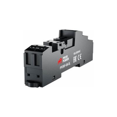 Prompower Колодка для реле pg2r2-s (двухполюсное), пружинные клеммы, pp2rf-08-sl PP2RF08SL