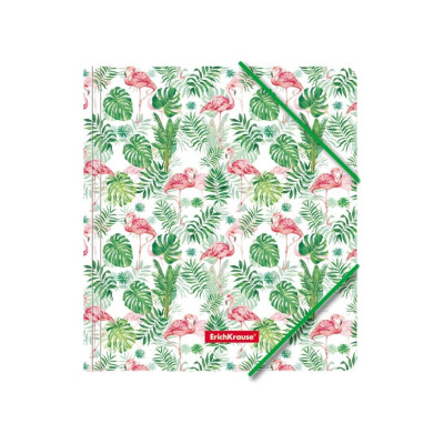 Пластиковая папка для тетрадей ErichKrause Tropical Flamingo 49356