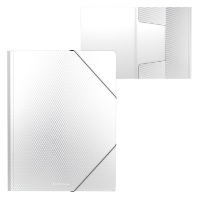 Пластиковая папка ErichKrause Diamond Total White 55073