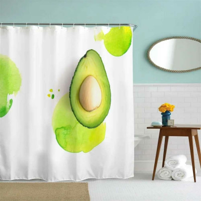 Занавеска для ванной комнаты MY SPACE Avocado 180x180 Polyester PR180180029