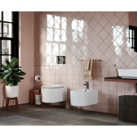 Подвесной унитаз Ceramicanova MOMENTS Rimless с крепежом, с сиденьем-крышкой с микролифтом CN3003