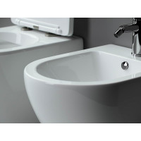 Подвесное биде Ceramicanova METROPOL Rimless, 1 отверстие под смеситель, с крепежом CN4003