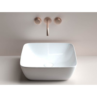 Накладной умывальник чаша Ceramicanova FORM квадратная, 420х420х145 мм CN2002