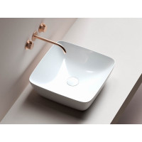 Накладной умывальник чаша Ceramicanova FORM квадратная, 420х420х145 мм CN2002