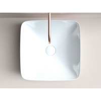 Накладной умывальник чаша Ceramicanova FORM квадратная, 420х420х145 мм CN2002