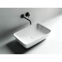 Накладной умывальник чаша Ceramicanova FORM прямоугольная 590х400х140 мм CN2003