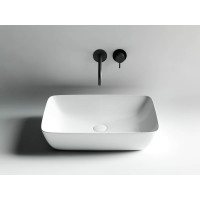 Накладной умывальник чаша Ceramicanova FORM прямоугольная 590х400х140 мм CN2003