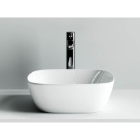 Накладной умывальник чаша Ceramicanova Element квадратная, 400х400х140 мм CN5006