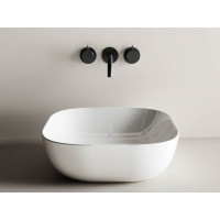Умывальник чаша Ceramicanova Element накладная, квадратная 415х415х145 мм CN6010