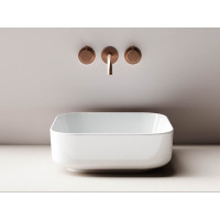 Умывальник чаша Ceramicanova Element  накладная, квадратная 385х385х135 мм CN6012