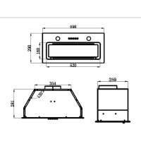 Кухонная вытяжка MAUNFELD белый TRAPEZE 601GG WHITE