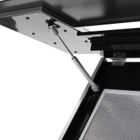 Кухонная вытяжка MAUNFELD  Mersey 90 черный\вставка сатин