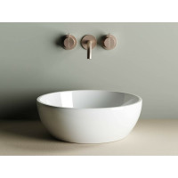Умывальник чаша Ceramicanova Element накладная круглая, 410х410х145 мм CN6021