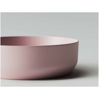 Умывальник чаша Ceramicanova Element накладная, круглая, цвет розовый матовый, 390х390х120 мм CN6022MP