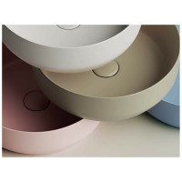 Умывальник чаша Ceramicanova Element накладная, круглая, цвет розовый матовый, 390х390х120 мм CN6022MP