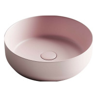 Умывальник чаша Ceramicanova Element накладная, круглая, цвет розовый матовый, 390х390х120 мм CN6022MP