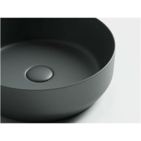 Умывальник чаша Ceramicanova Element накладная, цвет темный антрацит матовый 390х390х120 мм CN6022MDH