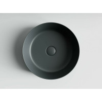 Умывальник чаша Ceramicanova Element накладная, цвет темный антрацит матовый 390х390х120 мм CN6022MDH