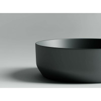Умывальник чаша Ceramicanova Element накладная, цвет темный антрацит матовый 390х390х120 мм CN6022MDH