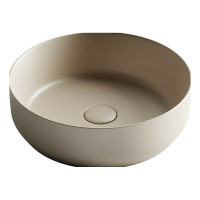 Умывальник чаша Ceramicanova  Element накладная, круглая, цвет капучино матовый 390х390х120 мм CN6022MC