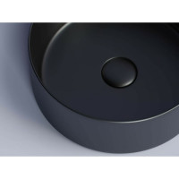 Умывальник чаша Ceramicanova Element накладная, круглая цвет чёрный матовый 358х358х137 мм CN6032MB
