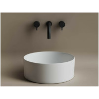 Умывальник чаша Ceramicanova Element накладная, круглая, цвет белый матовый 358х358х137мм CN6032MW