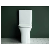 Напольная пристенная безободковая чаша унитаза Ceramicanova STAR Rimless CN1904-B