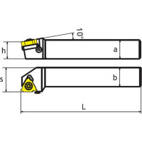 Резец резьбовой наружный/державка SWL2020K16 SANT 4603312182875