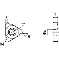 Пластина резьбовая 16ER 125ISO упак 10 шт HARDSTONE 4603312182622