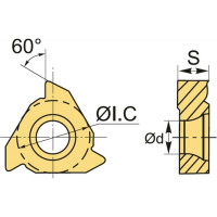 Пластина резьбовая 16IR125ISO 10 шт HARDSTONE 4603312182639